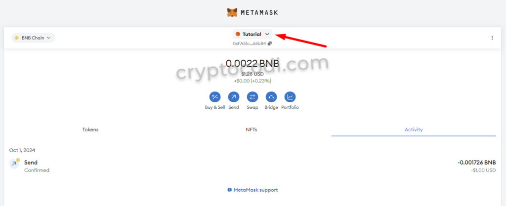 MetaMask - створення декількох гаманців