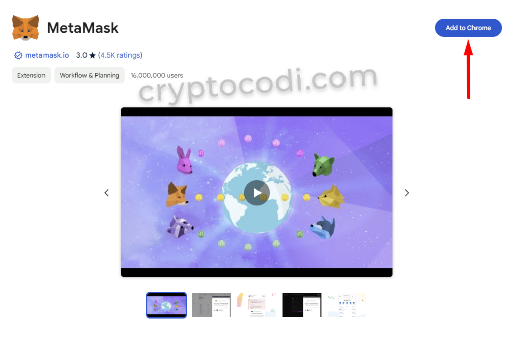 MetaMask - Встановлення, Google Chrome розширення