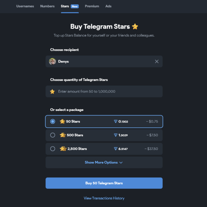 Як купувати Telegram Stars в 2 рази дешевше? Гайд по Fragment, Tonkeeper